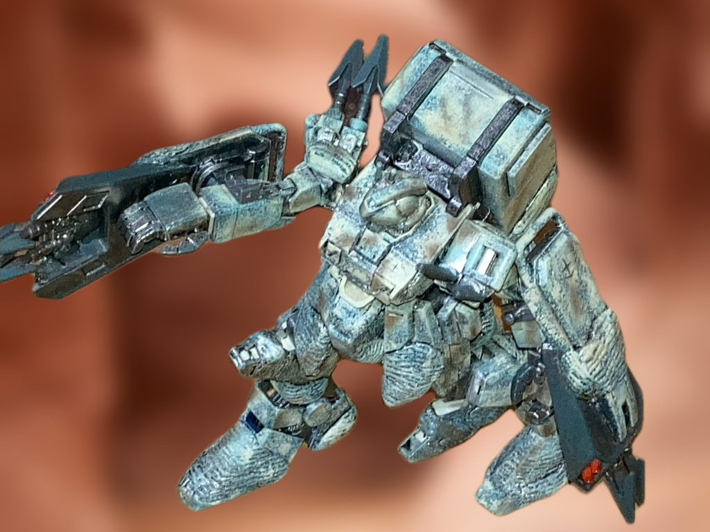 ツェンメリットにいい感じに塗装が引っかかってくれてます。