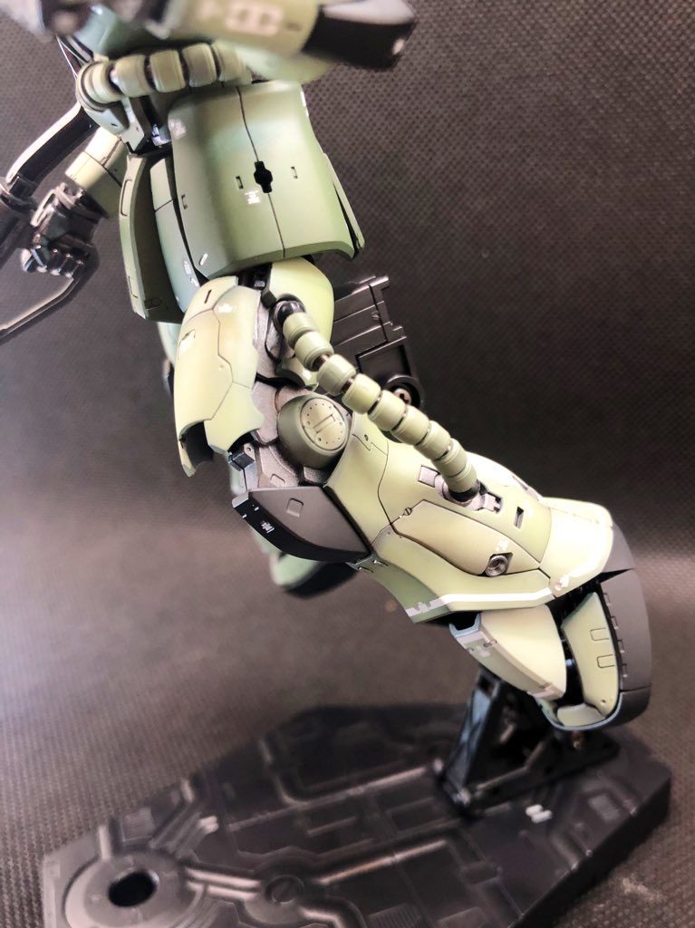 黒立ち上げのグラデーション塗装です