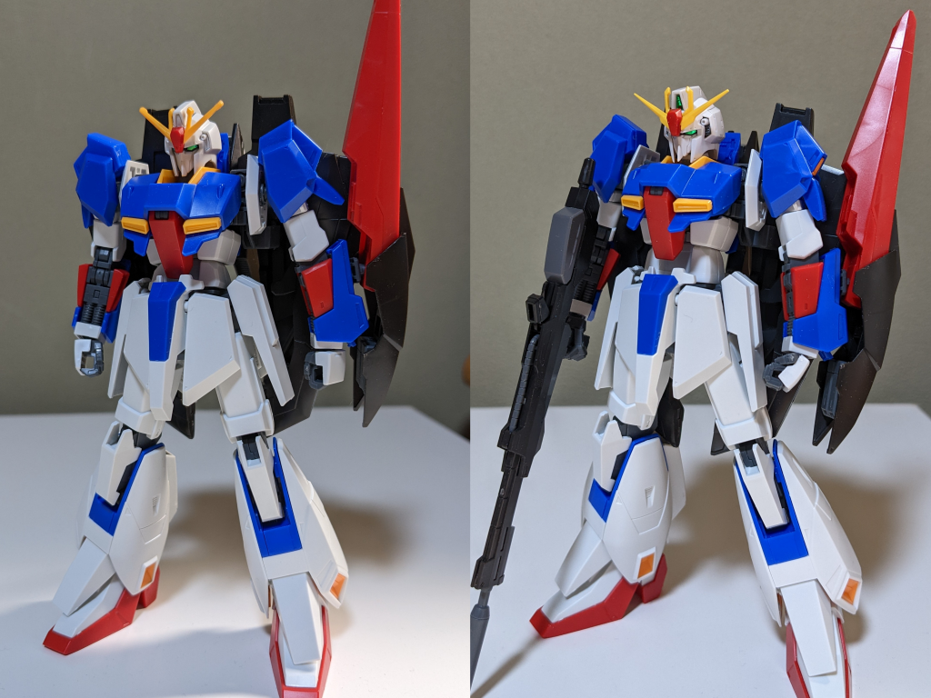 頭部、武器、ハンドパーツはRGを使用しています。