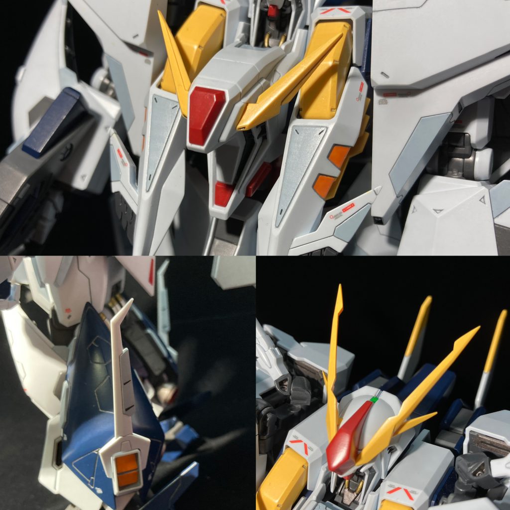 アンテナ等各所のシャープ化。カッコ良さは増したけど、不意に折れそうでポーズ付けの際にヒヤヒヤします。