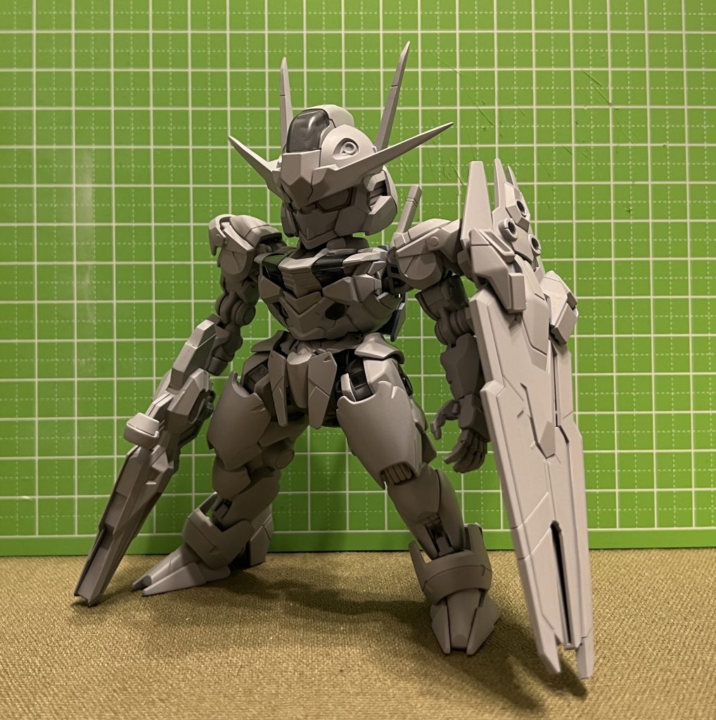 武装もサフを吹いて残す所塗装のみの状態です。