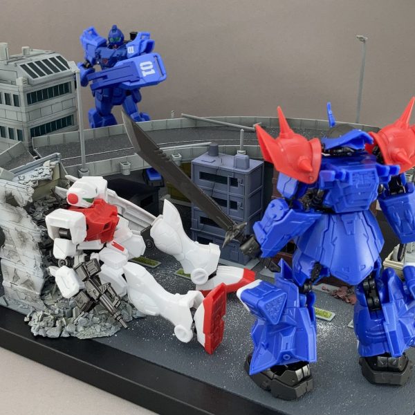 市街地ジオラマ｜monmoさんのガンプラ作品｜GUNSTA（ガンスタ）