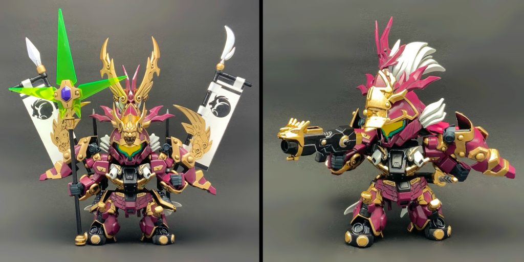 ●全武装(正面)と雷威銃(ライフル)