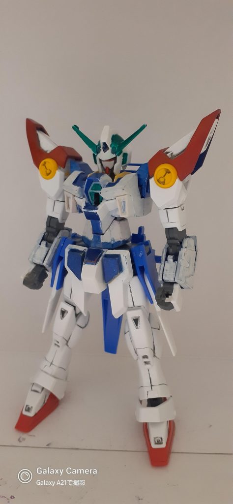 全体は、こんな感じ。ミキシングが、ウィングガンダムとだったので、全体が、案外小さくなりました。