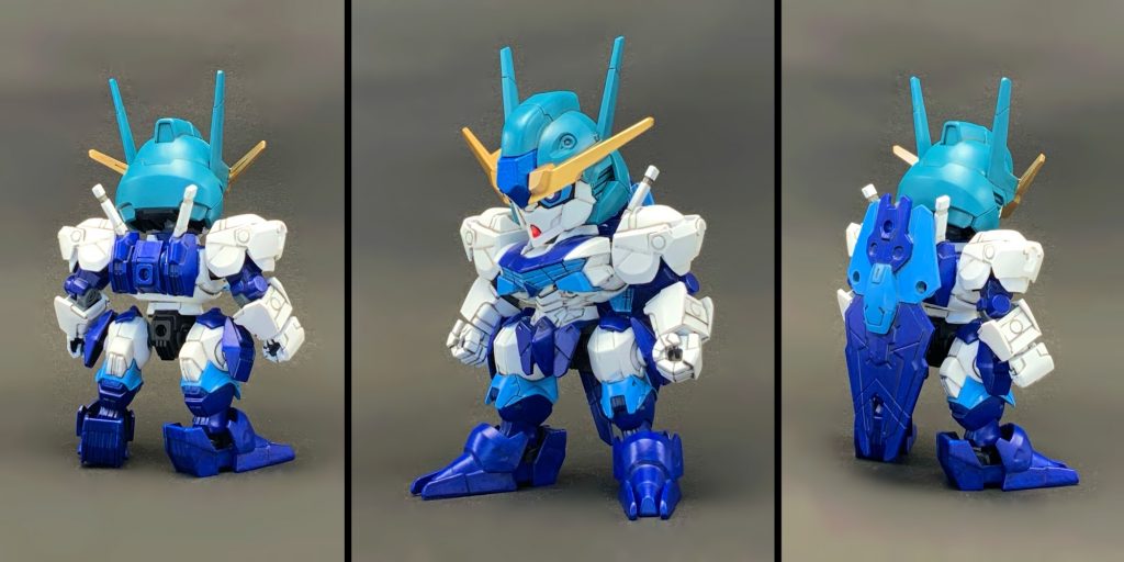 ●素立ちカラー変更の無改造です。シールドとガンビットの取り付け位置をアレに寄せれるように悪あがき。