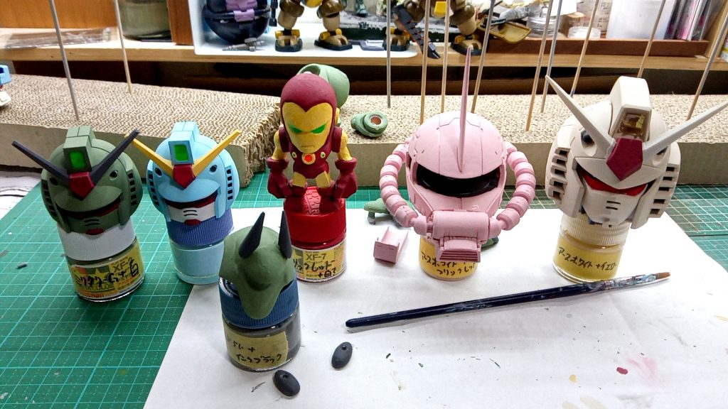 他の仲間も同時塗り…