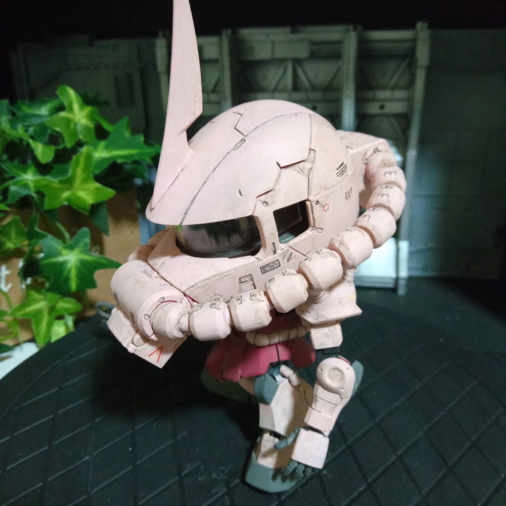 アニメのピンクなカラーをミルクペイントで仕上げてみました。
