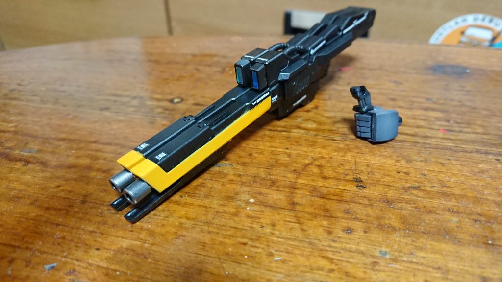 ライフル、ゼロと、ゼロカスタムをニコイチ、ミドルバレルで軽量ハンドごと差し込み式に変えました