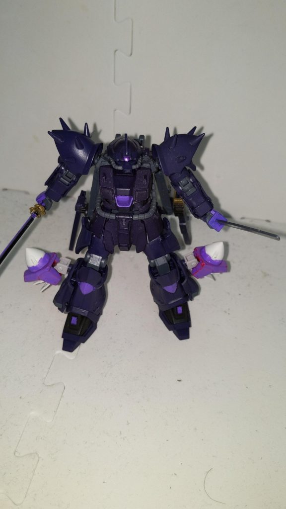 アビリティポイントシュートアビリティ 510〜570(装備次第)ファイトアビリティ 590〜690(基本数値590、リィラトランザム時690)ディフェンスアビリティ 440(強化前と変化無し)スピードアビリティ 690〜測定不能(リィラトランザム時の最大数値は測定不能。というか最大数値出したら機体が自壊する)パワーアビリティ 560〜640(基本数値560、リィラトランザム時640)総合評価重力の影響が軽減された事により強化前と比較しても機動力が破格の数値を示す。さらにGNドライヴと一体化した放熱フィンにより機体の熱効率が向上、より安定した稼働を実現した。しかしリィラトランザムも使う程に機体の継戦能力を犠牲にする諸刃の剣、リスキーなのは変わらない。そして、恐るべきことにこのアビリティポイントの数値は素体の状態の数値であり、装備次第ではリィラトランザムなしでも高い性能を誇る。