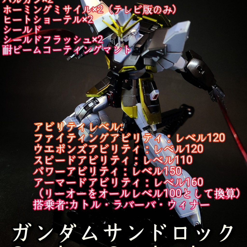 新品】未組立☆B-CLUB 1/100 宇宙用 ガンダムサンドロック TV版