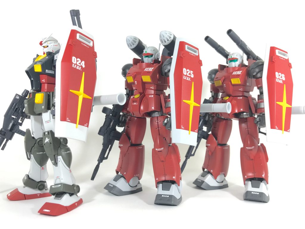 恒例のシールド機体No.並び写真です。