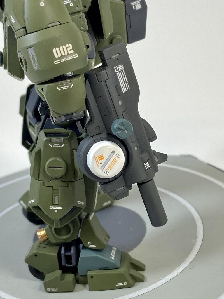 ビームサブマシンガン装備で。ビームチェーンガン、ビームサブマシンガン共に冷却機構が強化されている。