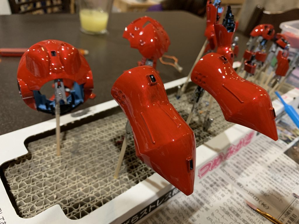 筆塗り5回目でこんな色合いに