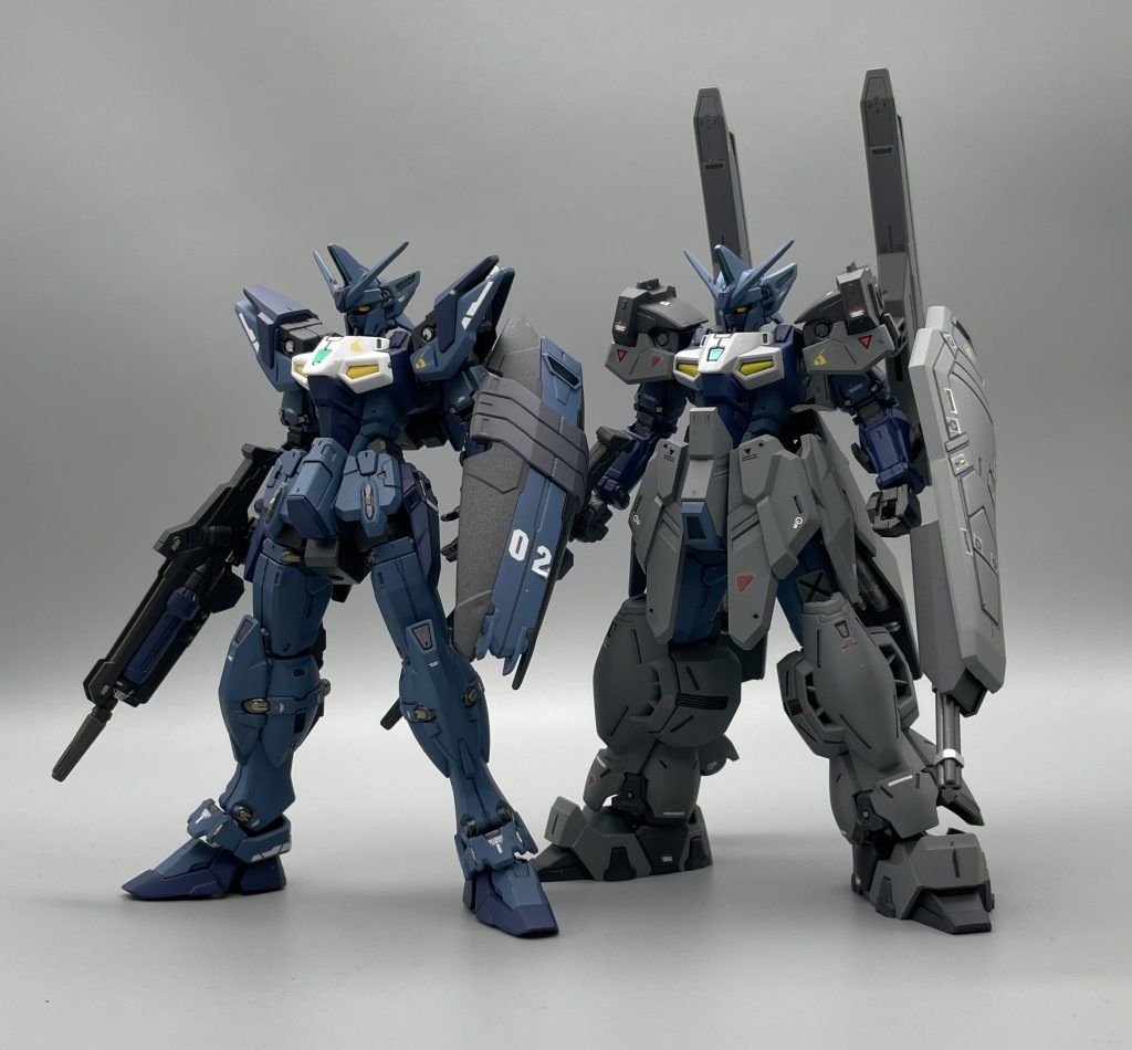 改めて見ると元々のジェミナスのスマートさが際立ちますね笑あとは、頭部の角は本来陸戦型専用に形状が違う物を付けるみたいですが、今回はスルーして同じ物を取り付けました☝🏻形が違う角はまたちょっと違う機会に使おうと思ってます🤔