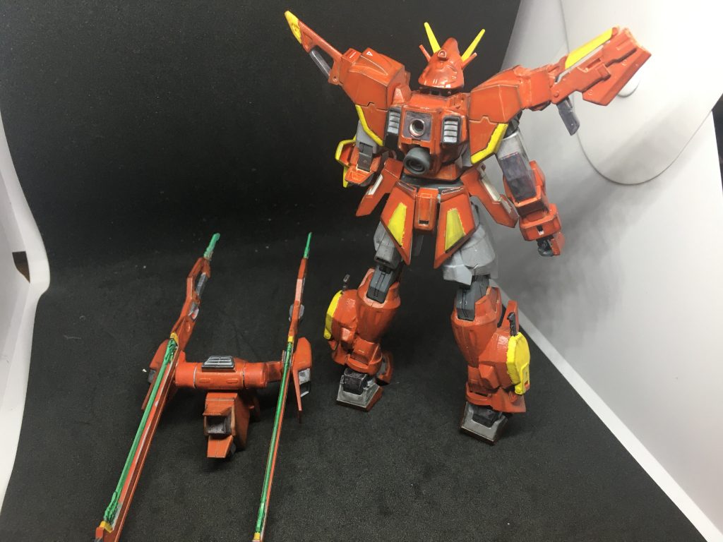 バックパックは脱着可能。Gバウンサーのバックパックに換装可能です。最近のカラミティはエールまで出てしまったのでパック換装式でもいいではないかと思いました。