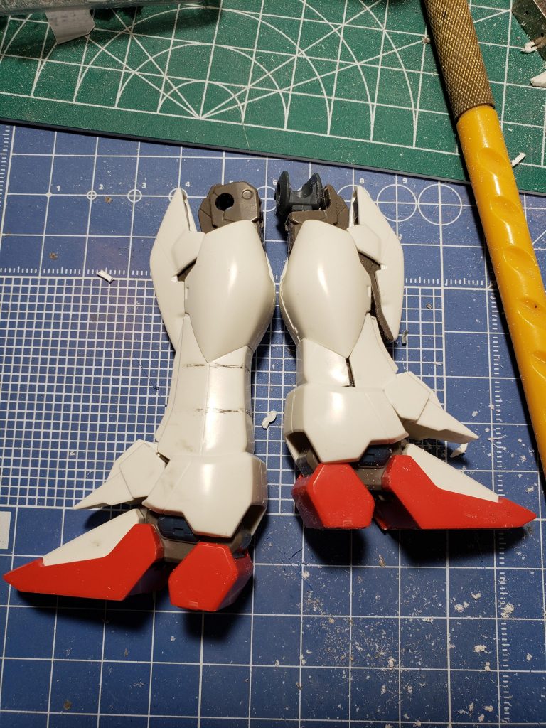 足の短縮 仮ここからもう少し短縮しました