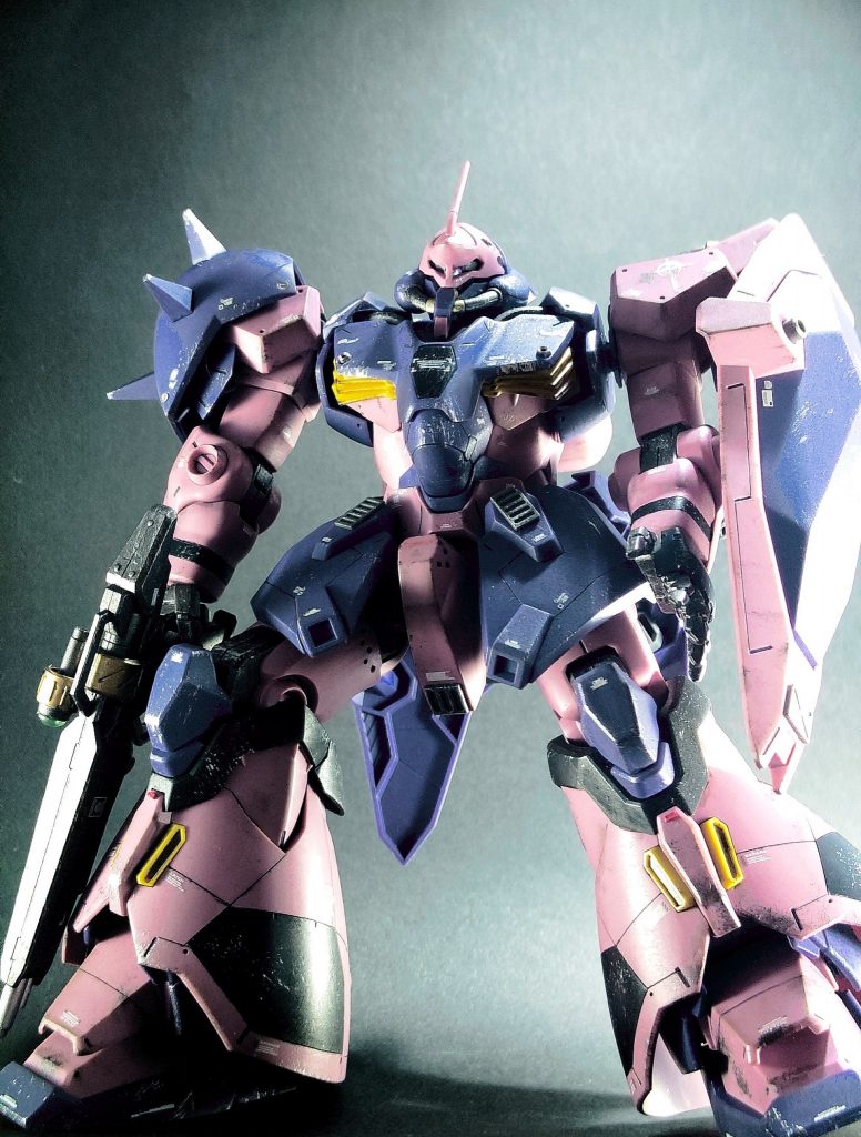 HGメッサー指揮官機、筆塗り部分塗装–4枚目/制作者：しいたけ