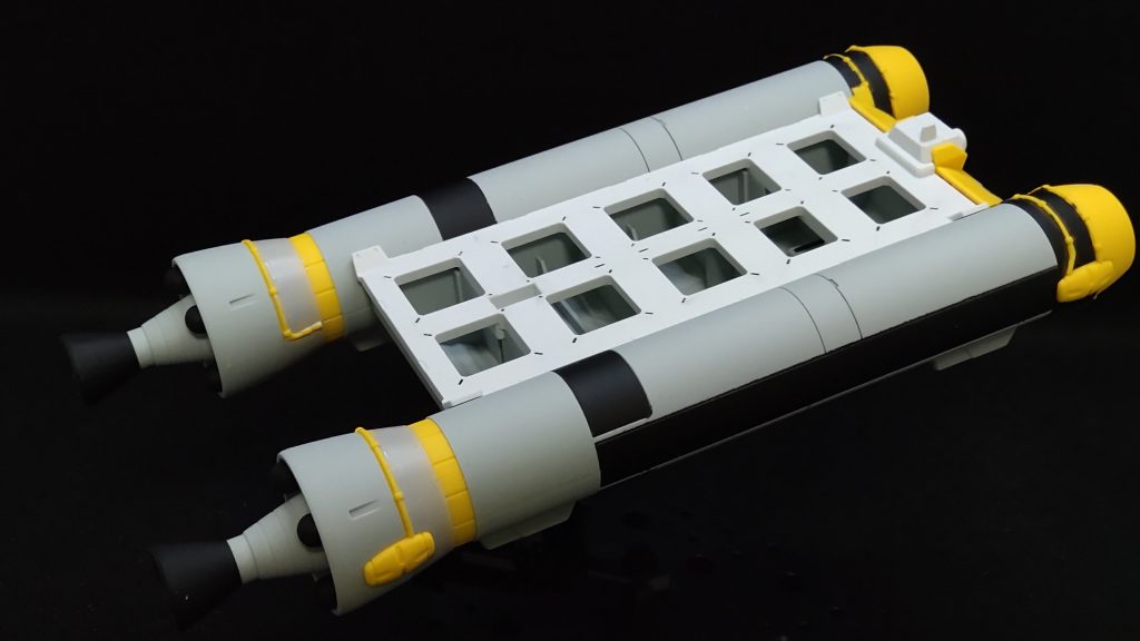 簡単なキットなので特に書くことも無く(笑)特に何もせずパチ組で。あ、シールで色分け多くて貼るのは嫌だったので部分塗装だけ。