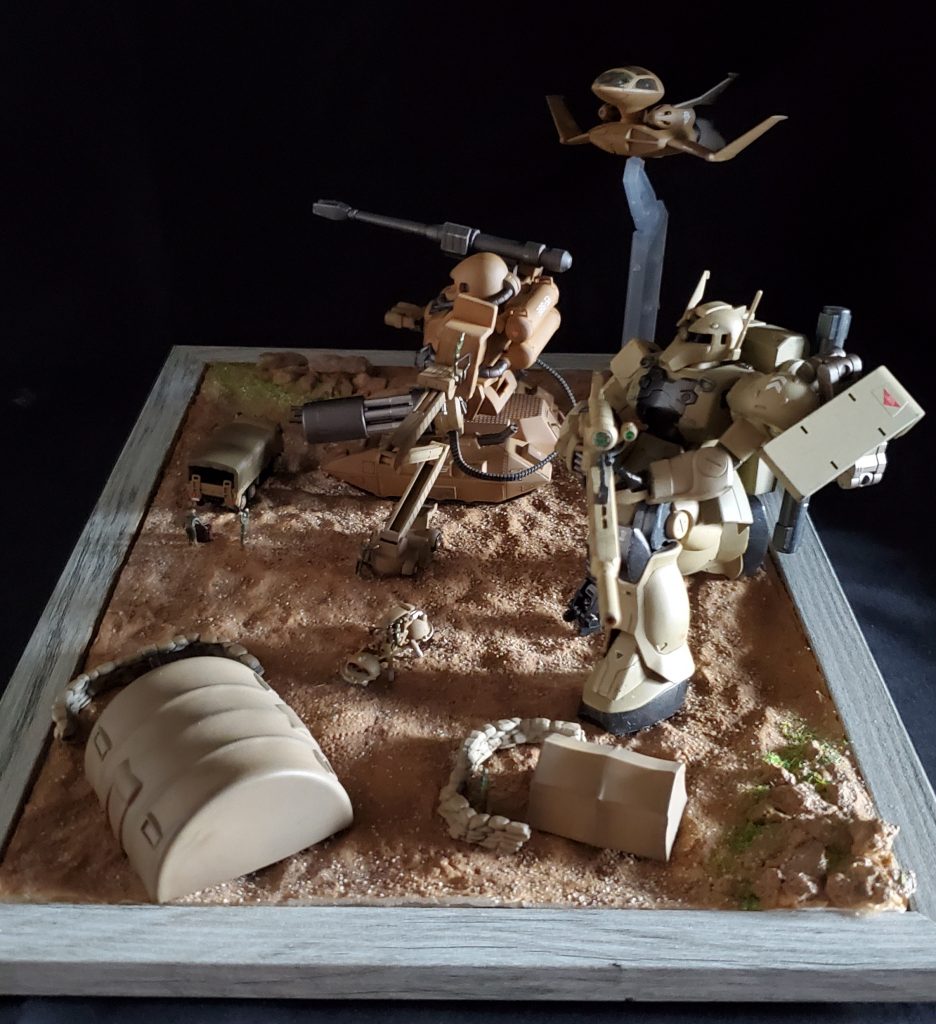 オラザク2022出品作品【アフリカ戦線、野営地にて】–8枚目/制作者：おとぼけ