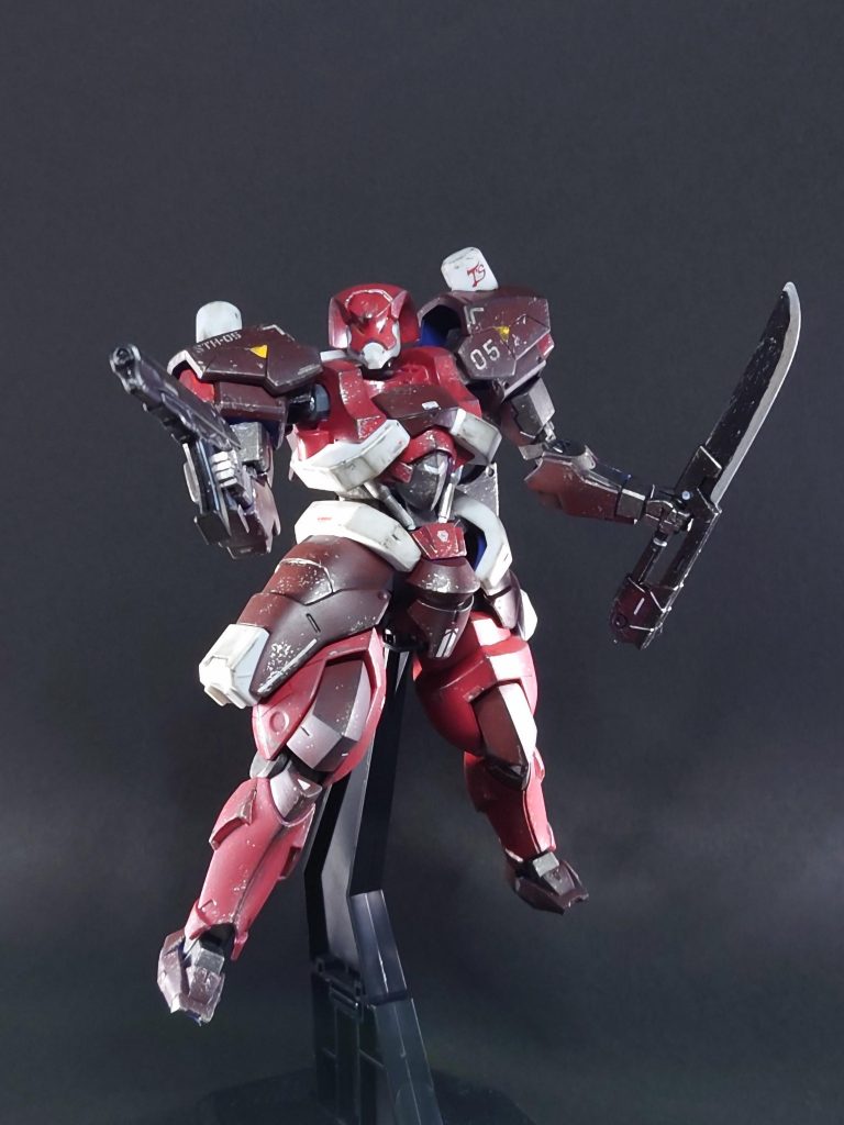 ＨＧ百里&百錬、初の筆塗り全塗装–4枚目/制作者：しいたけ