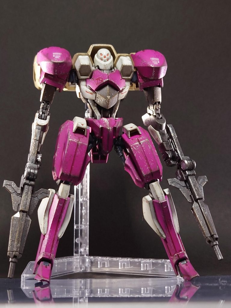 ＨＧ百里&百錬、初の筆塗り全塗装–3枚目/制作者：しいたけ