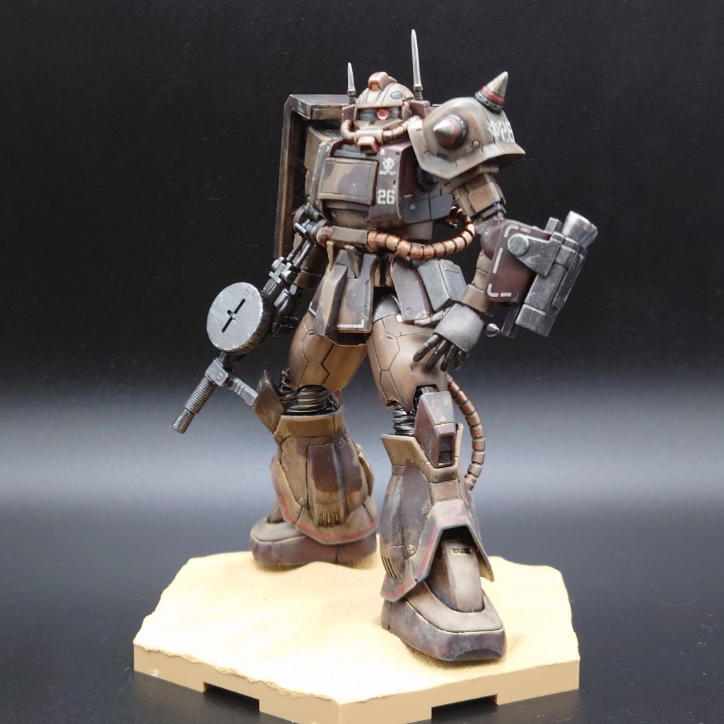 HG ザク・デザートタイプ ダブルアンテナ仕様–3枚目/制作者：KEN＠NTModelers(ゆんv2)