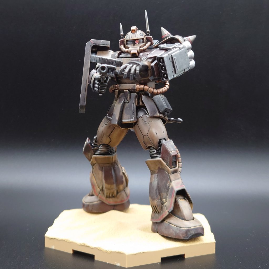 HG ザク・デザートタイプ ダブルアンテナ仕様–4枚目/制作者：KEN＠NTModelers(ゆんv2)