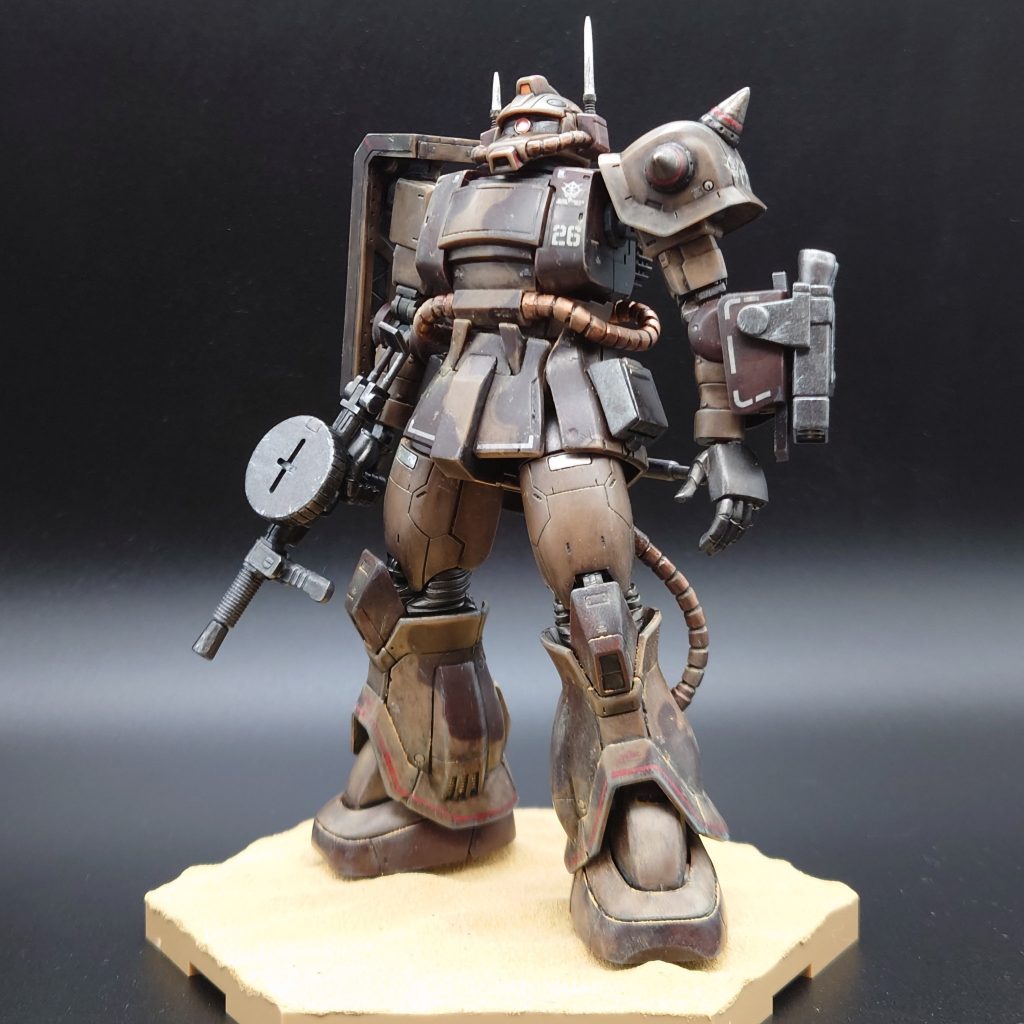 HG ザク・デザートタイプ ダブルアンテナ仕様–2枚目/制作者：KEN＠NTModelers(ゆんv2)