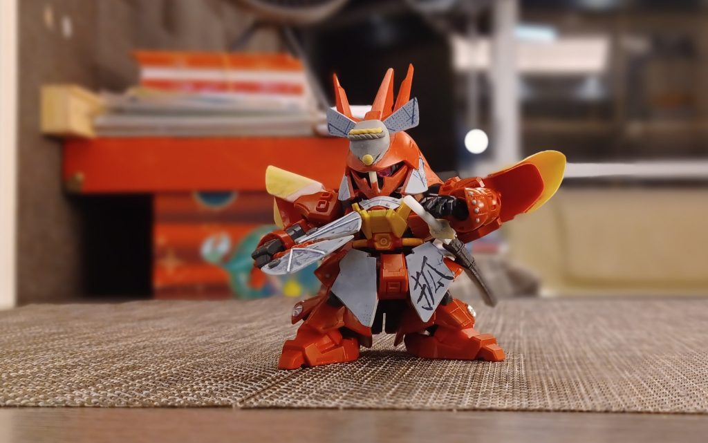 續十一……我的百鬼夜行的第11個是三大妖之一，九尾狐玉藻前連飛威(moon gundam 糸列試作機沙殺比)，九尾參考狐忍和陰陽師的氣尾巴😅😅. 第1個.滑鬼頭若殺驱後， 第2個.大鬼般若道拉士(ドラc，特拉傑),  第3個.鴉天狗劍舞飛荒， 第4個.夜叉邪炎將, 第5個.大天狗殺帝那, 第6個.山童自護號和 第7個是三大妖之一，妖怪之首之稱酒吞童子新安州， 第8個.青鷺火厄斗， 第9個.水虎古夫MS-07B 第10個是茨木童子赤殺驅(twilight axis 紅查古3改)–2枚目/制作者：@kcwong13002623