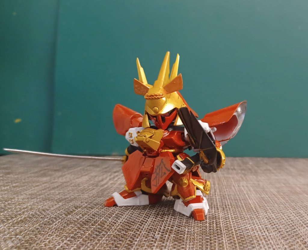 續十一……我的百鬼夜行的第11個是三大妖之一，九尾狐玉藻前連飛威(moon gundam 糸列試作機沙殺比)，九尾參考狐忍和陰陽師的氣尾巴😅😅. 第1個.滑鬼頭若殺驱後， 第2個.大鬼般若道拉士(ドラc，特拉傑),  第3個.鴉天狗劍舞飛荒， 第4個.夜叉邪炎將, 第5個.大天狗殺帝那, 第6個.山童自護號和 第7個是三大妖之一，妖怪之首之稱酒吞童子新安州， 第8個.青鷺火厄斗， 第9個.水虎古夫MS-07B 第10個是茨木童子赤殺驅(twilight axis 紅查古3改)–5枚目/制作者：@kcwong13002623