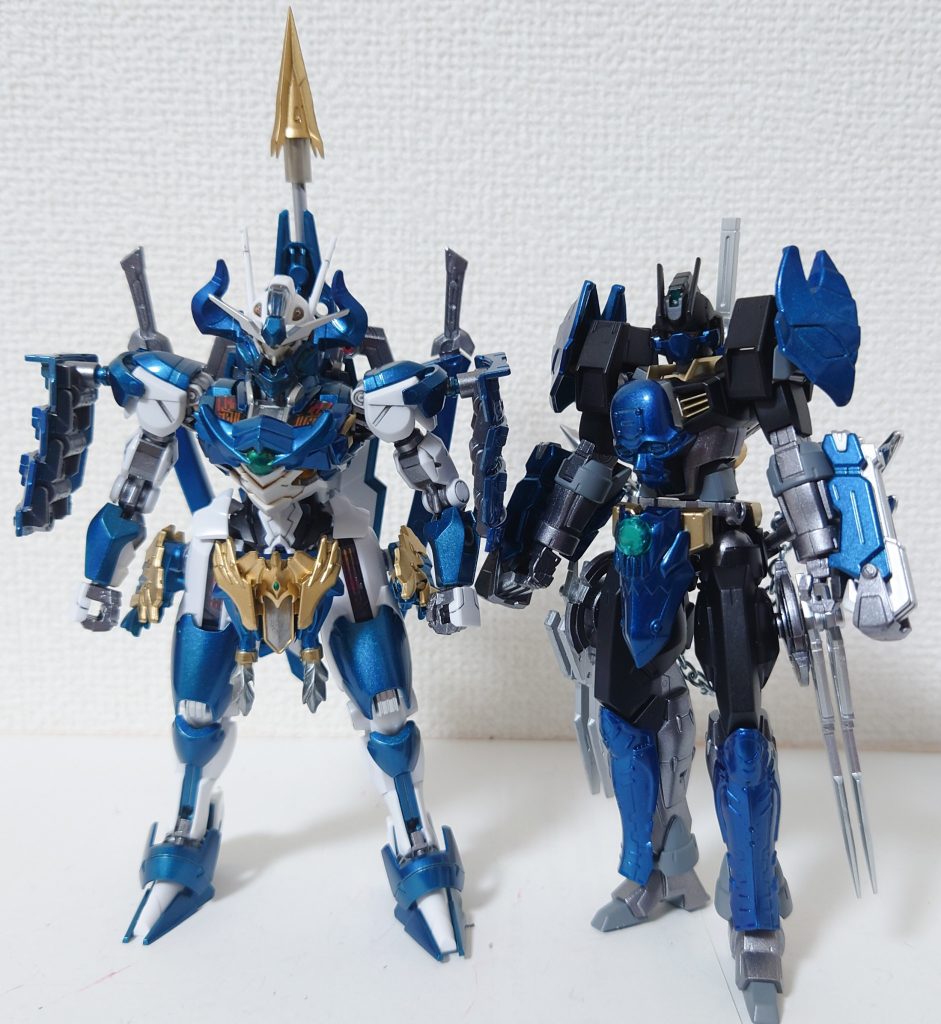 最後に以前作成した武者エアリアルとのツーショット