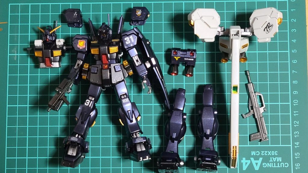 コンパチ用主要パーツ達です。組み換えにより色々楽しめます。時間がある時に、Mk-Ⅱやクゥエルそれぞれ完成させて行こうと思います。最後までお付き合い頂き有難うございました。