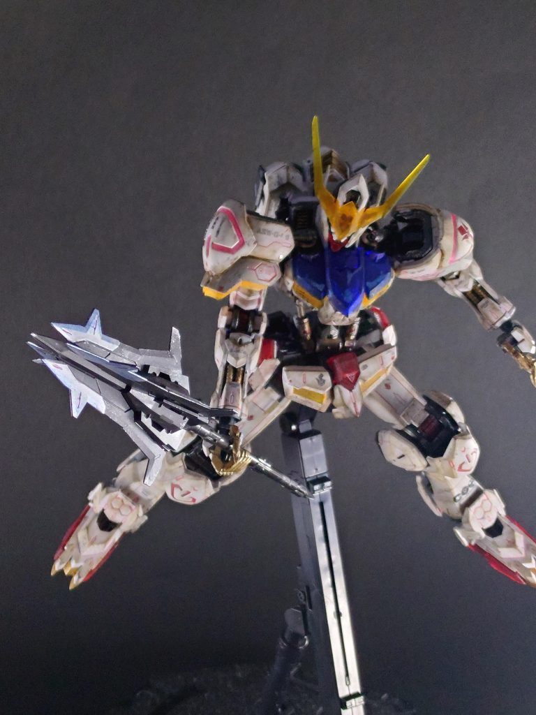 MGガンダムバルバトス（ソリッドクリア）筆塗り部分塗装–4枚目/制作者：しいたけ