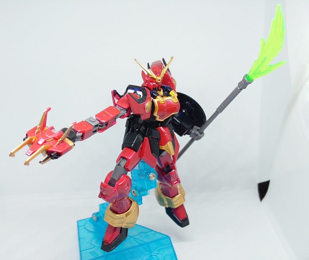 ドラゴンハングを伸ばすと塗り残しが目立ちますね。中々にパーツ割が独特なので次回に活かします。