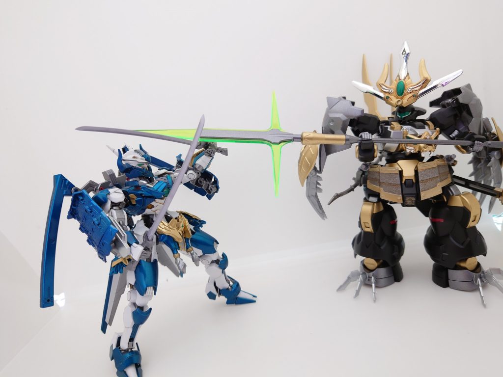 最後に宿敵、武者エアリアルとの戦闘。