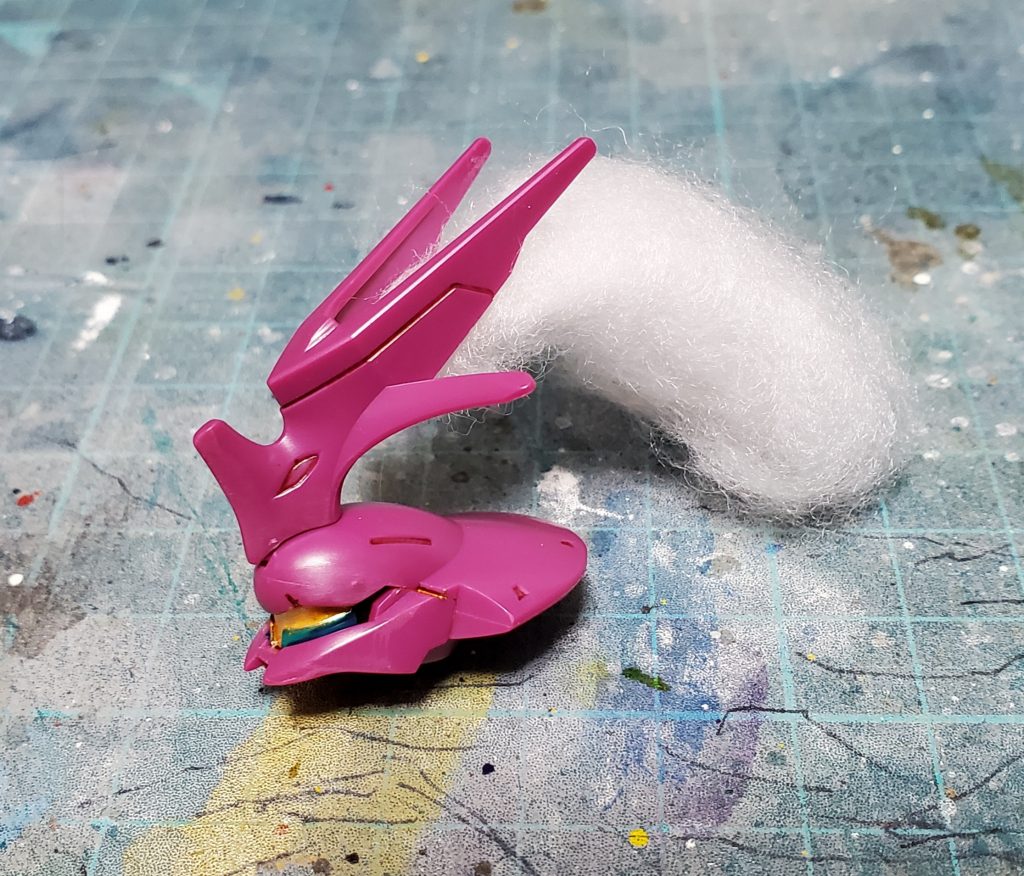 綿の中にワイヤーを入れているため、ある程度向きを変えられます。