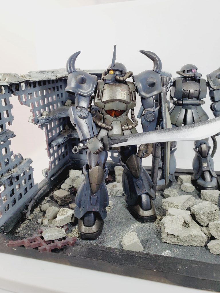 もう少し廃墟の高さが欲しかったかも。横に広がりすぎた感も。