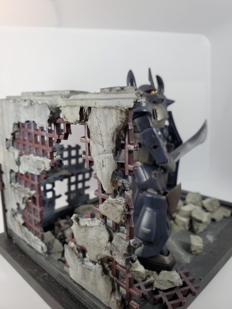 HGUC　グフ　ザク　【ジオラマ】最前線–5枚目/制作者：満天星