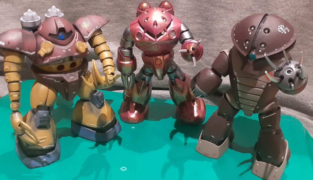 前に制作したゴッグも入れて…水中極悪同盟結成…🍔