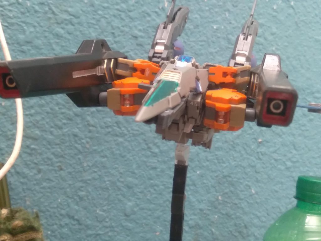 The base is the espossito with rabiot shoulders and feet. There are also some air fighter parts as well as the multi booster and space craft pieces.