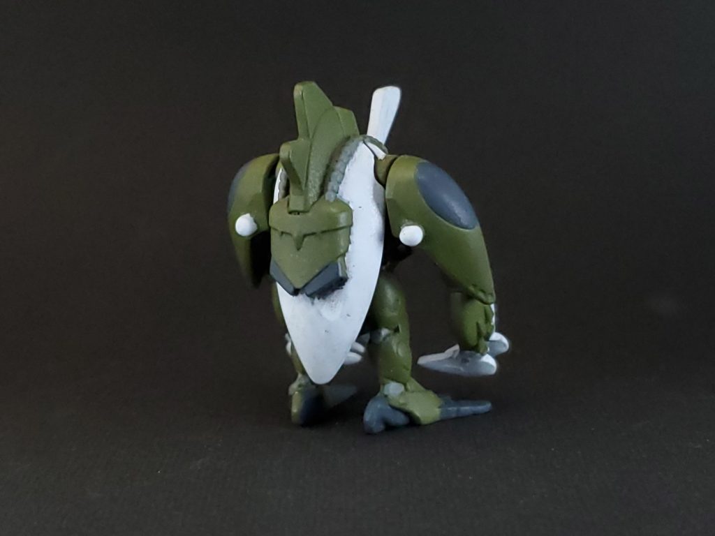 脚部の後ろにあった肉抜きは光硬化パテで埋めました。