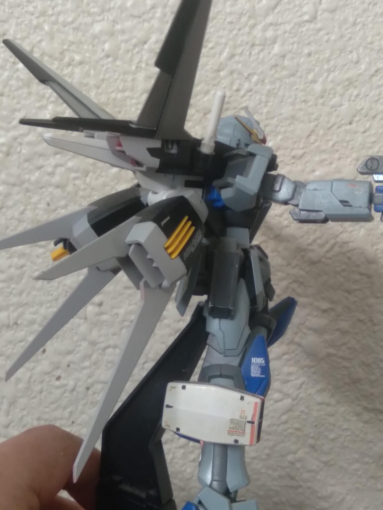 The unit was modified. Thrusters were added to the legs to increase mobility.