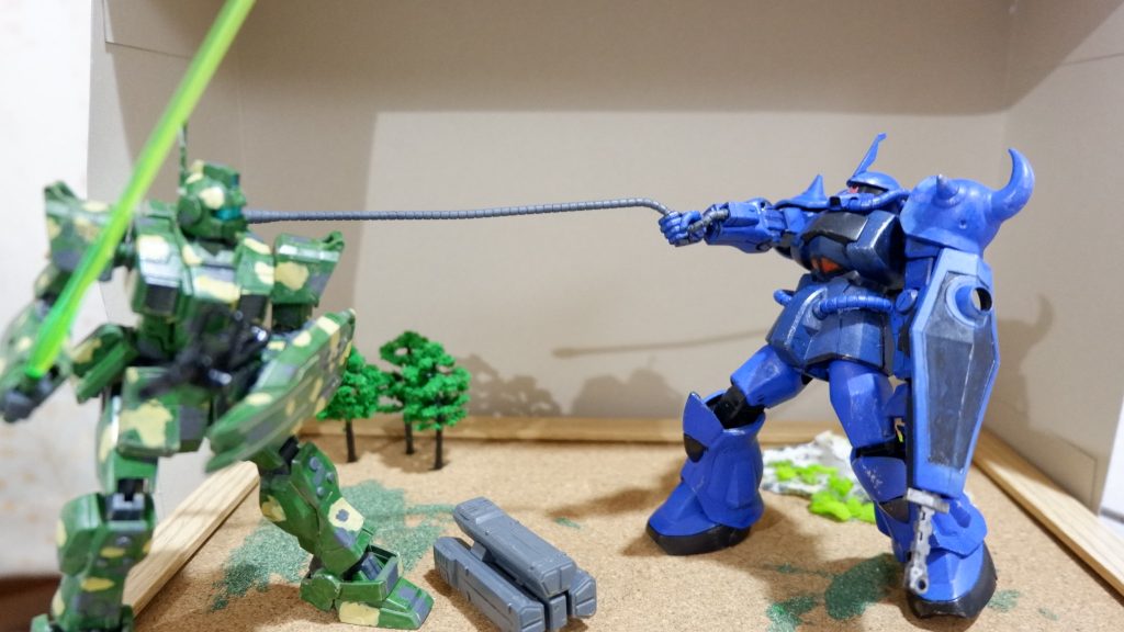 前回のグフさんと仲良く