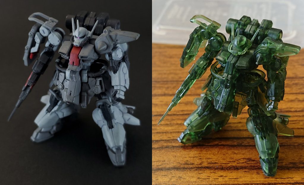 パチ組と比較胴体真ん中正面の合わせ目がすごく気になったのでそこだけ消しました。