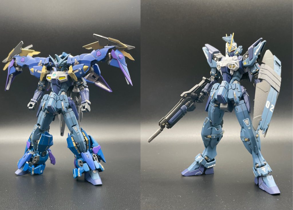 ちなみにほぼ同系列なのでこうして組み替えて遊んでみるのもなかなか楽しいです😊LOブースターの時もそうでしたが、ジェミナスが着るとカッコ良いですが、逆はあんまり似合ってないように感じます😅なんでだろ？？💧