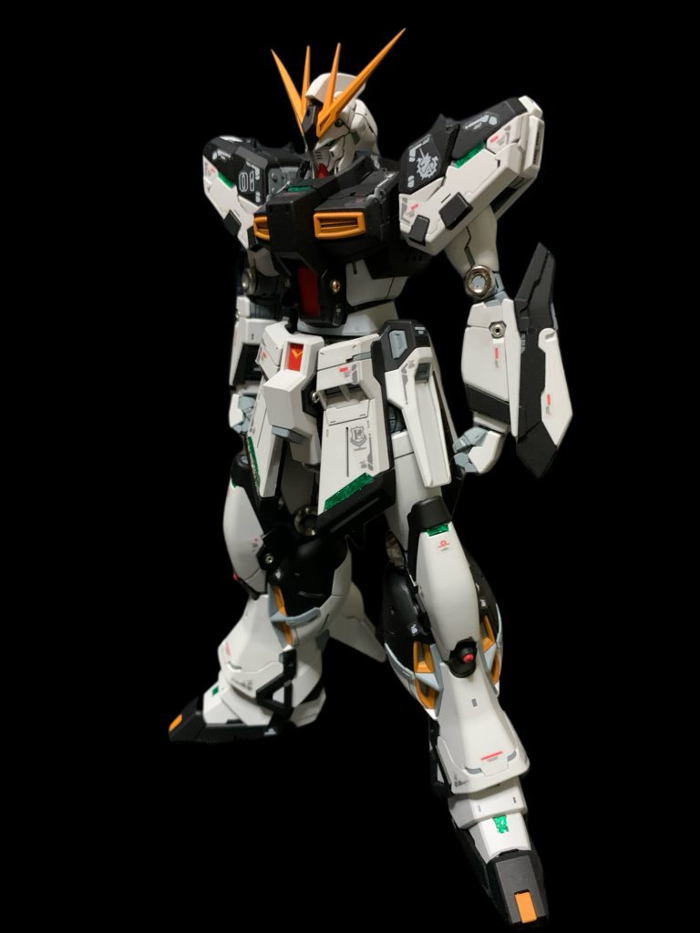 RG Hiνガンダム(νガンダムカラー) + ハイパーメガバズーカランチャー–2枚目/制作者:ミヤさん