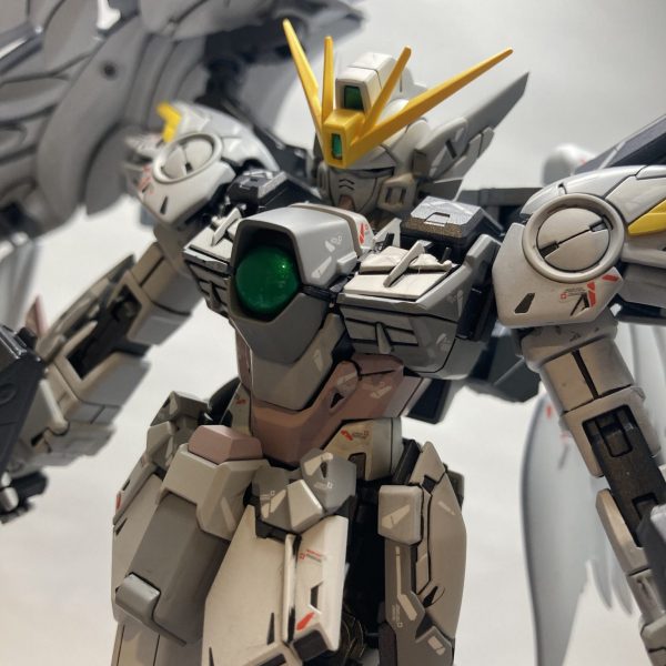 s*a様 最終値pg ウイングガンダムゼロカスタム　スノーホワイト風カラー全塗装 s*a様 最終値pg ウイングガンダムゼロカスタム スノーホワイト風