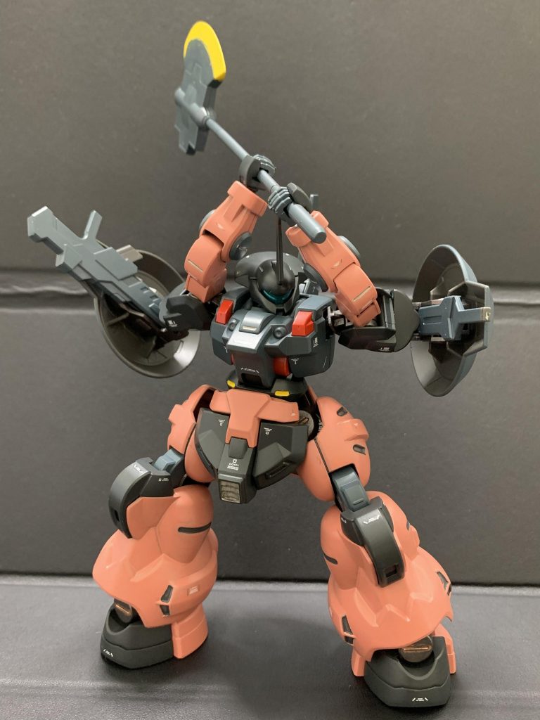 付属の両刃アックスを片刃アックスに変更！