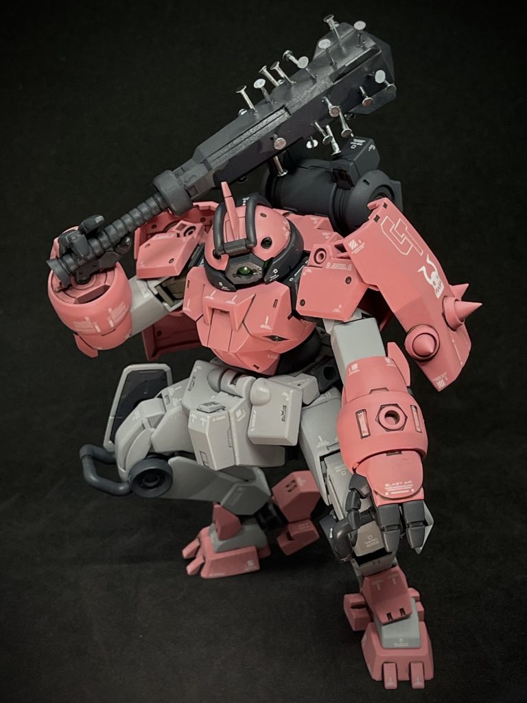 待機ポーズ（ヤンキースタイル）塗装ハゲが怖いので2度とやりませんが、むしろこのポーズがやりたかった・・・