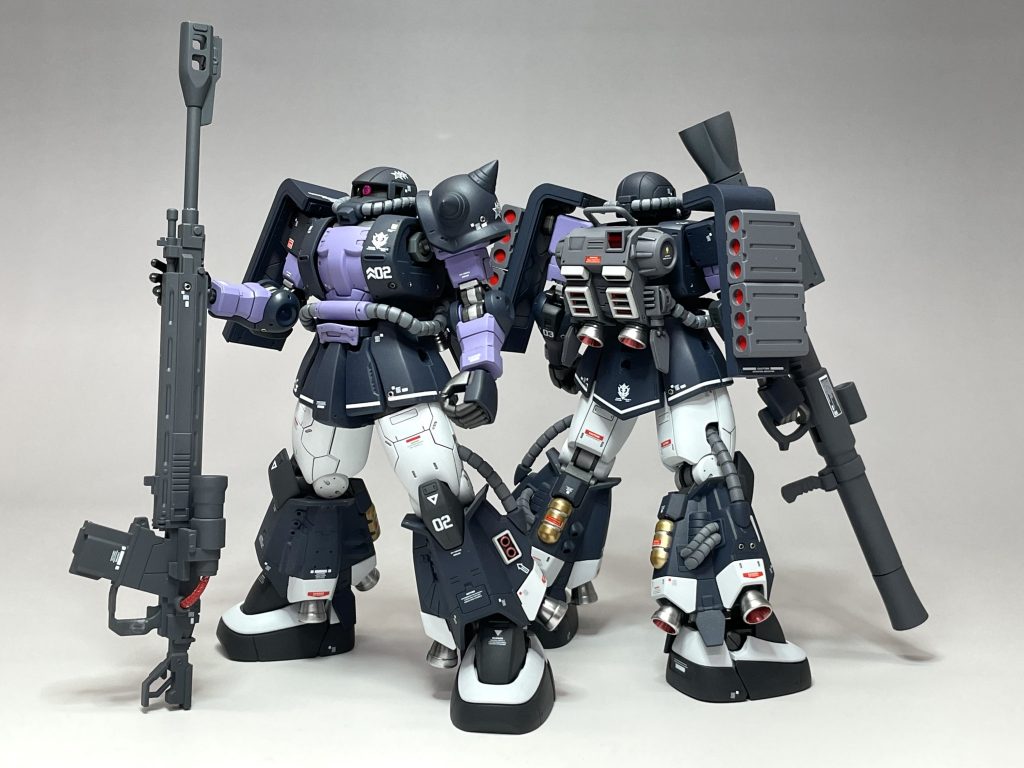 ガイア機とのツーショットです。近いうちにオルテガ機も一緒に写真を撮りたいですが、ポージングは悩みです。